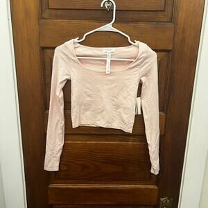 Altar'd State Women's Everyday Seamless Long Sleeve Top sz XS/S Rose Pink NWT